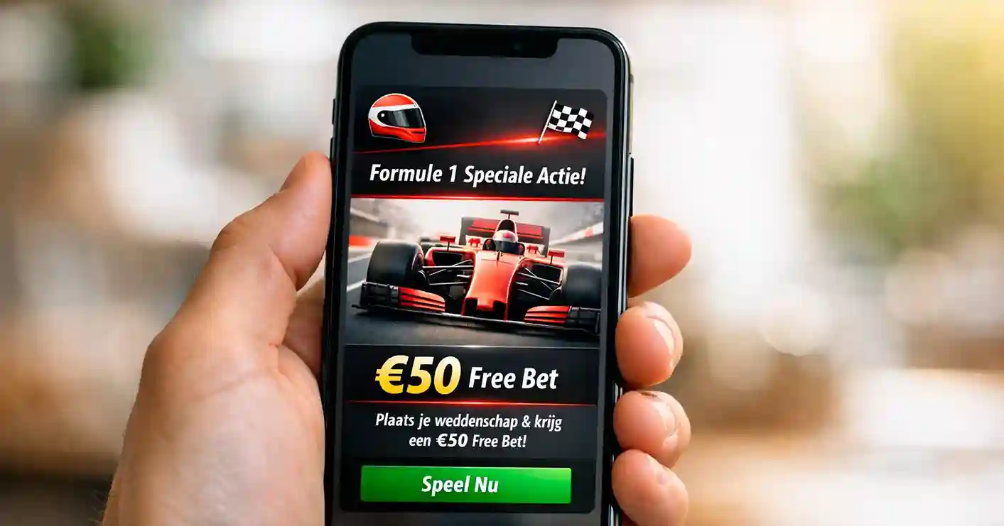 Smartphone met speciale F1 bonus aanbieding