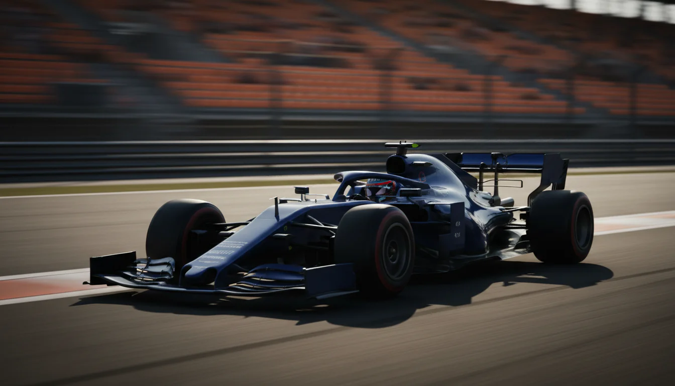 Max Verstappen in de cockpit van een Formule 1-bolide tijdens een race